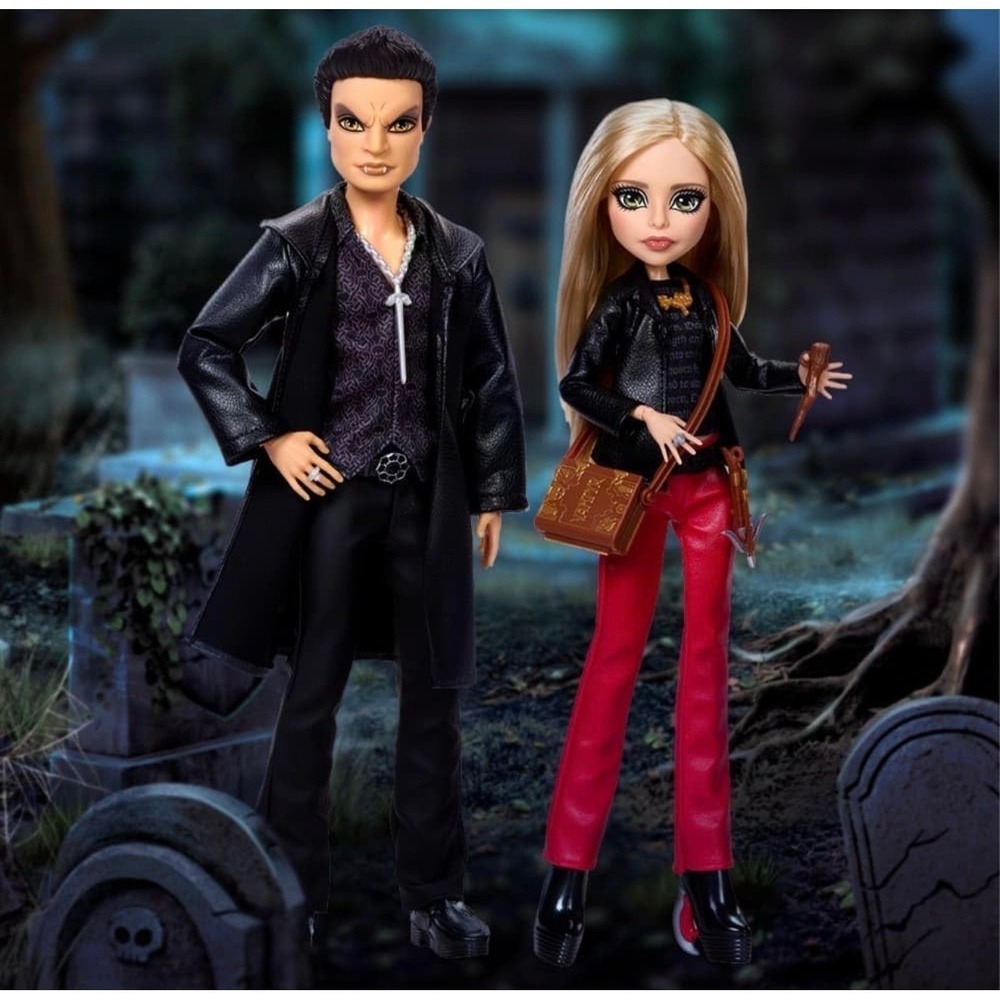 Monster High Skullector Buffy the Vampire Slayer & Angel Doll 2-Pack JLL00 NEW